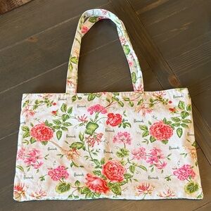 Harrods Floral Canvas Tote Bag